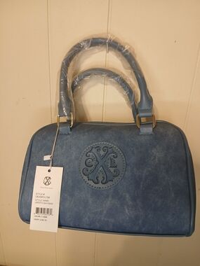 Blue Women's Satchel Handbag - Elegant Everyday Style